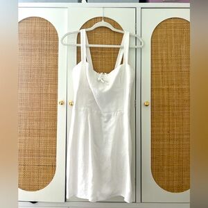 Reformation White Linen Dress